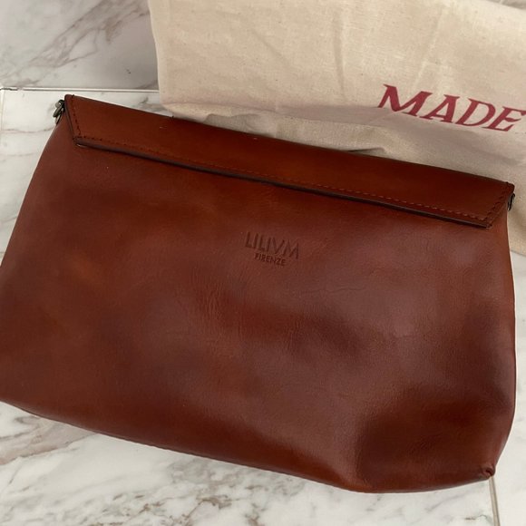 Lilium of Florence_"Elena" Leather Clutch Handbag - Picture 3 of 9